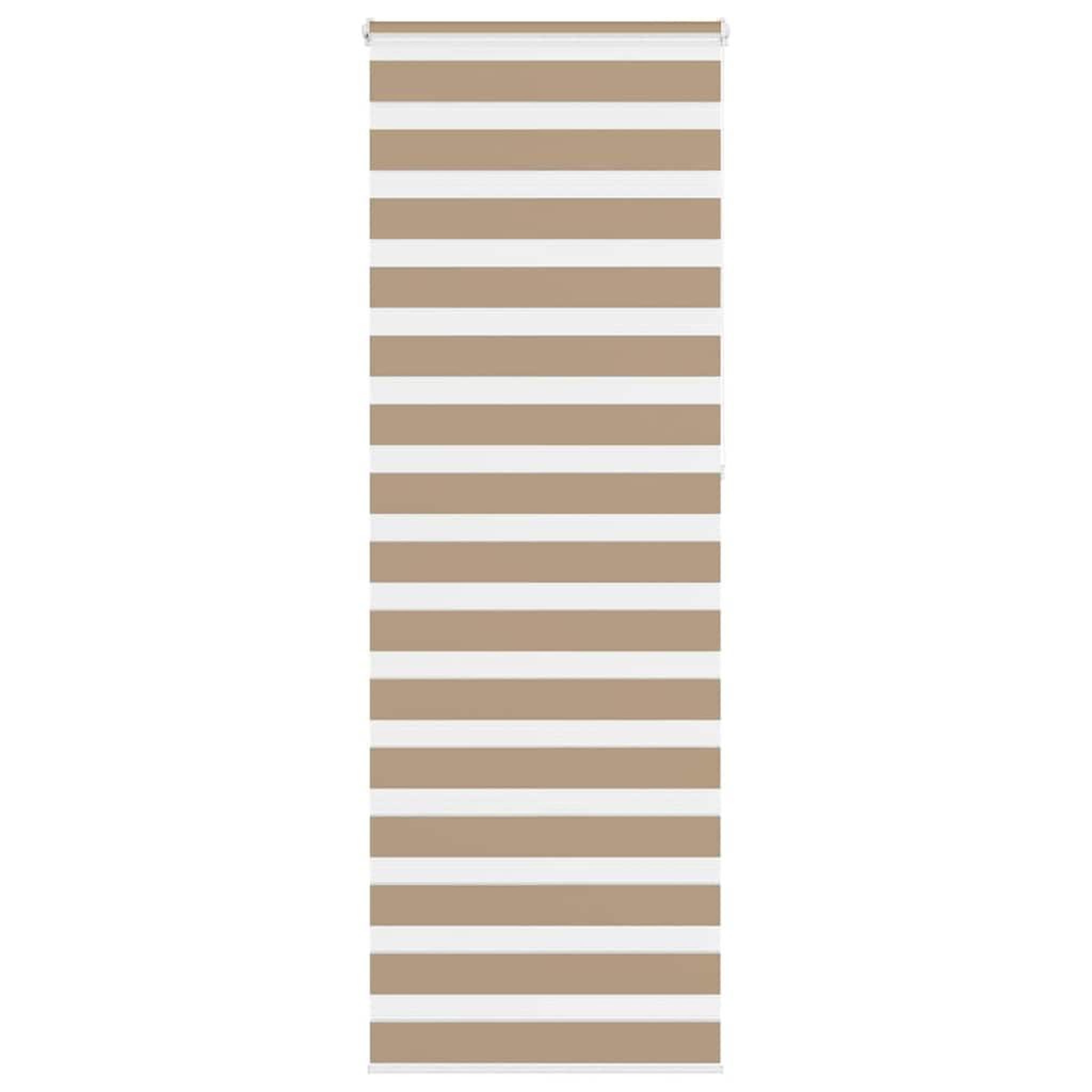 VIDAXL Store zebre marron sable largeur du tissu 70,9 cm polyester
