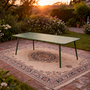 Voir la diapositive 3 : CONCEPT USINE Table de jardin 10-12 places 234cm verte BERGAME