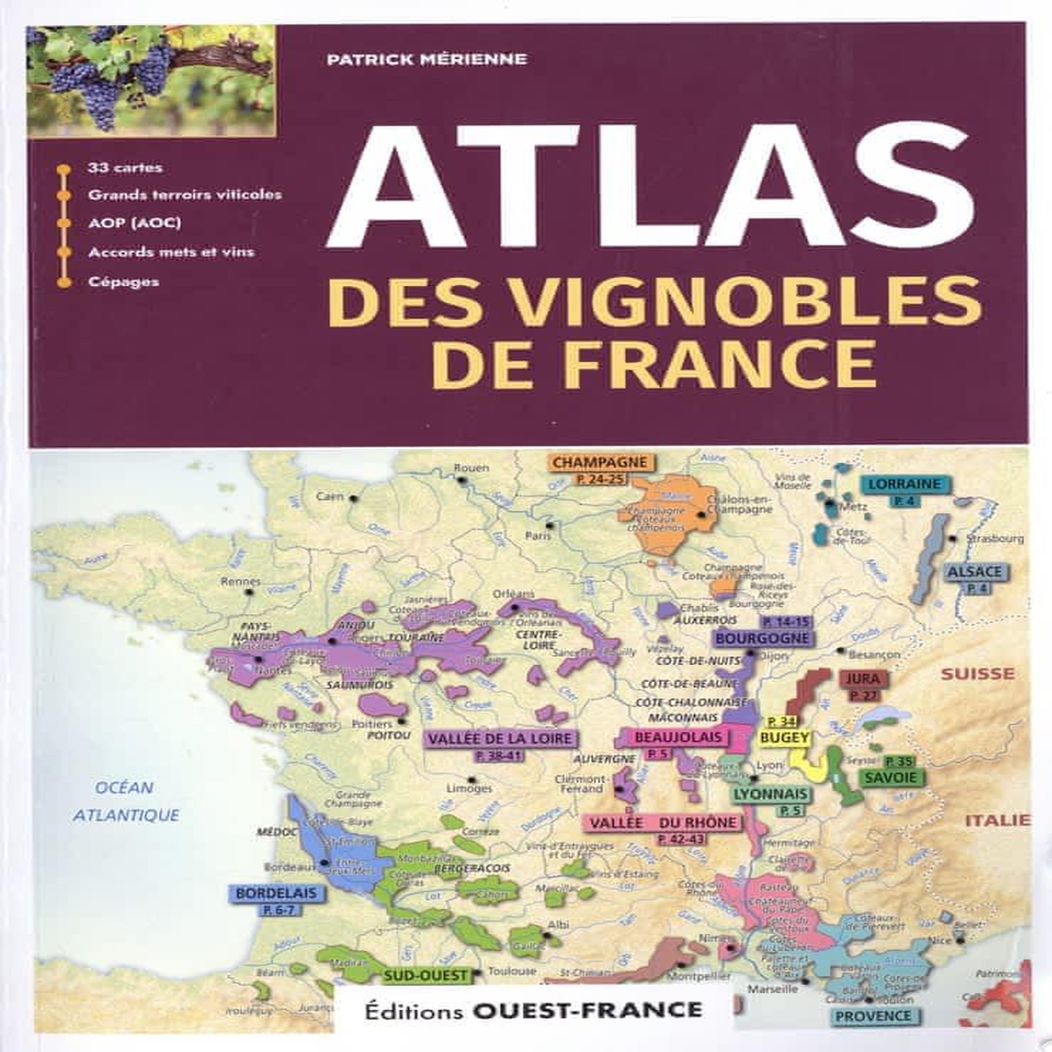 ATLAS DES VIGNOBLES DE FRANCE, Mérienne Patrick