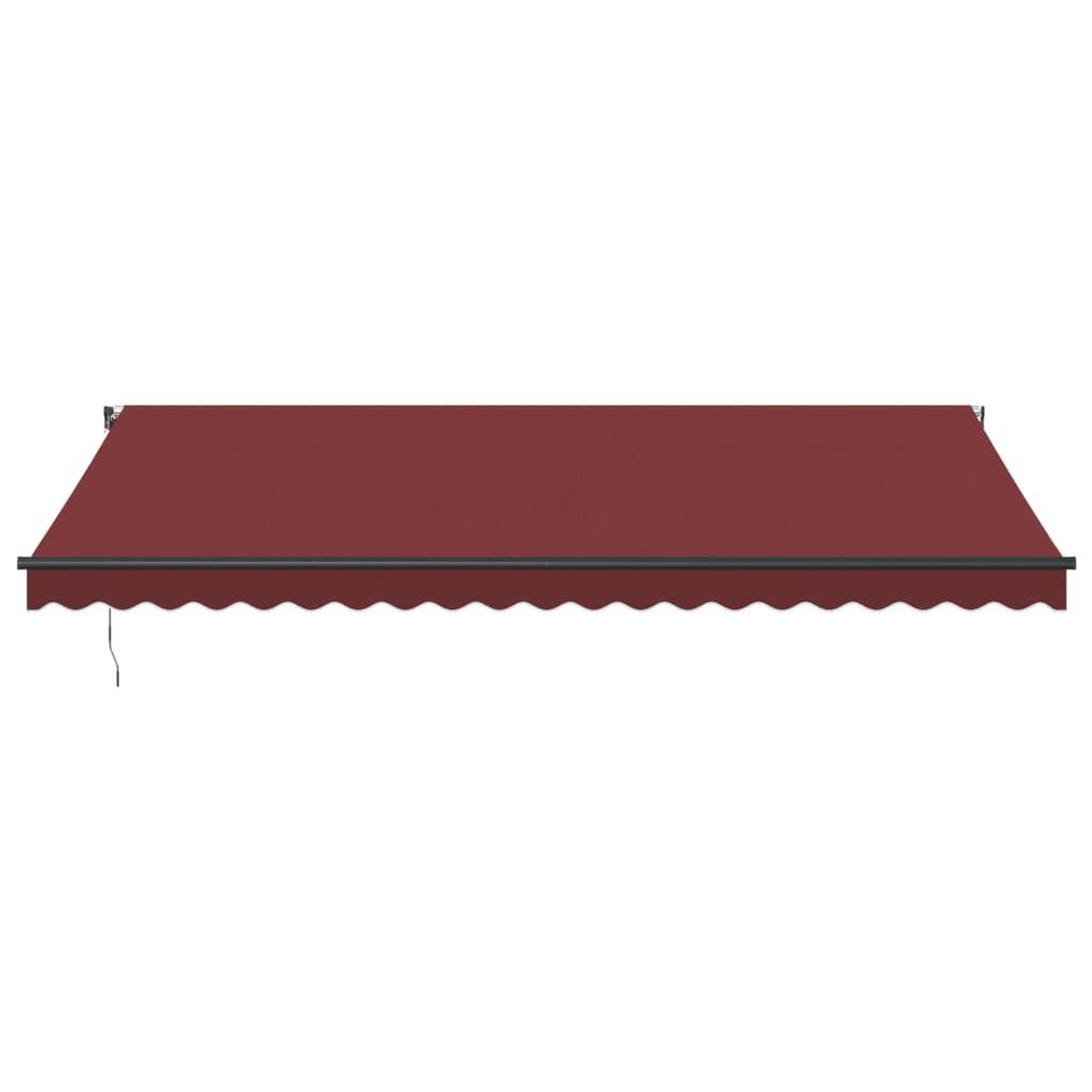 Voir la diapositive 3 : VIDAXL Auvent manuel retractable bordeaux 500x300 cm