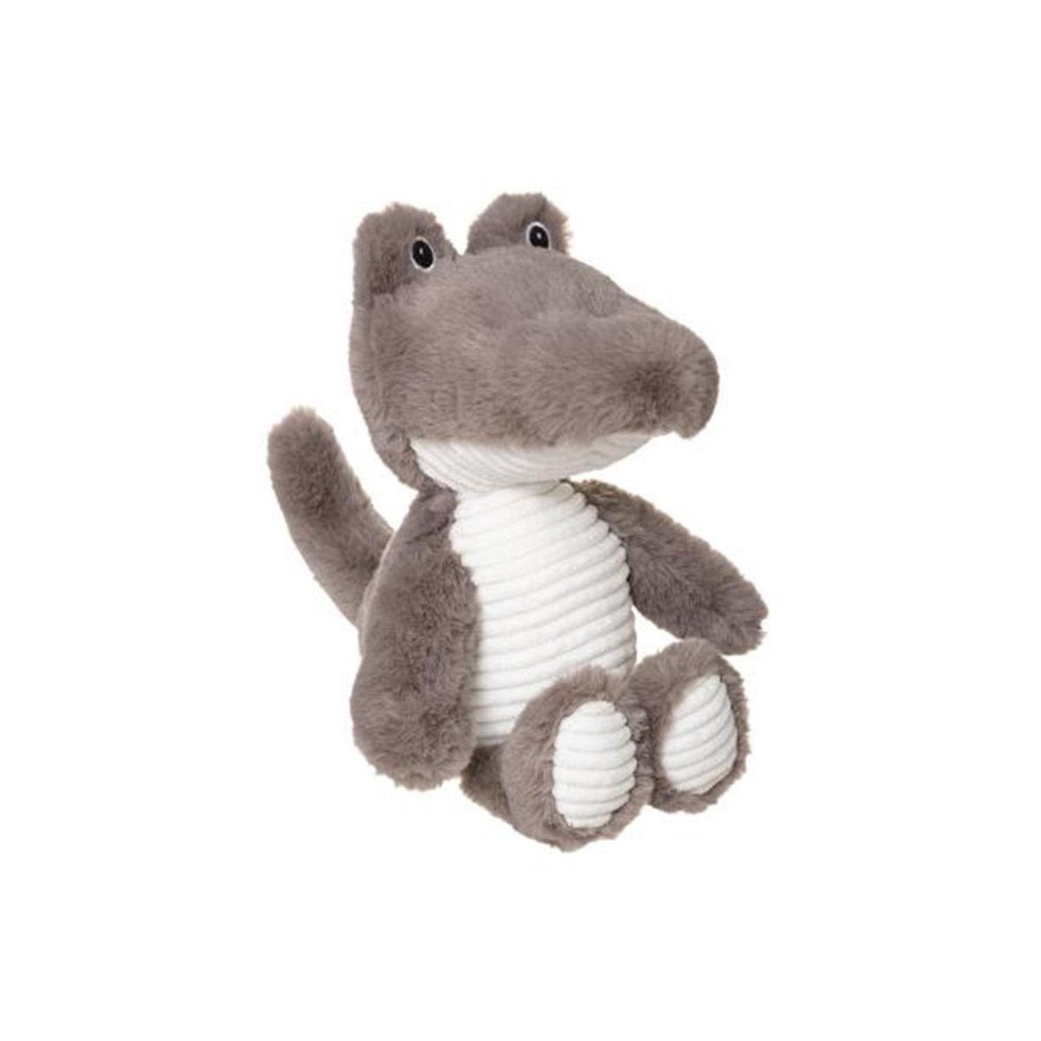 Voir la diapositive 1 : Atmosphera Kids Peluche enfant déco  croco  30cm gris