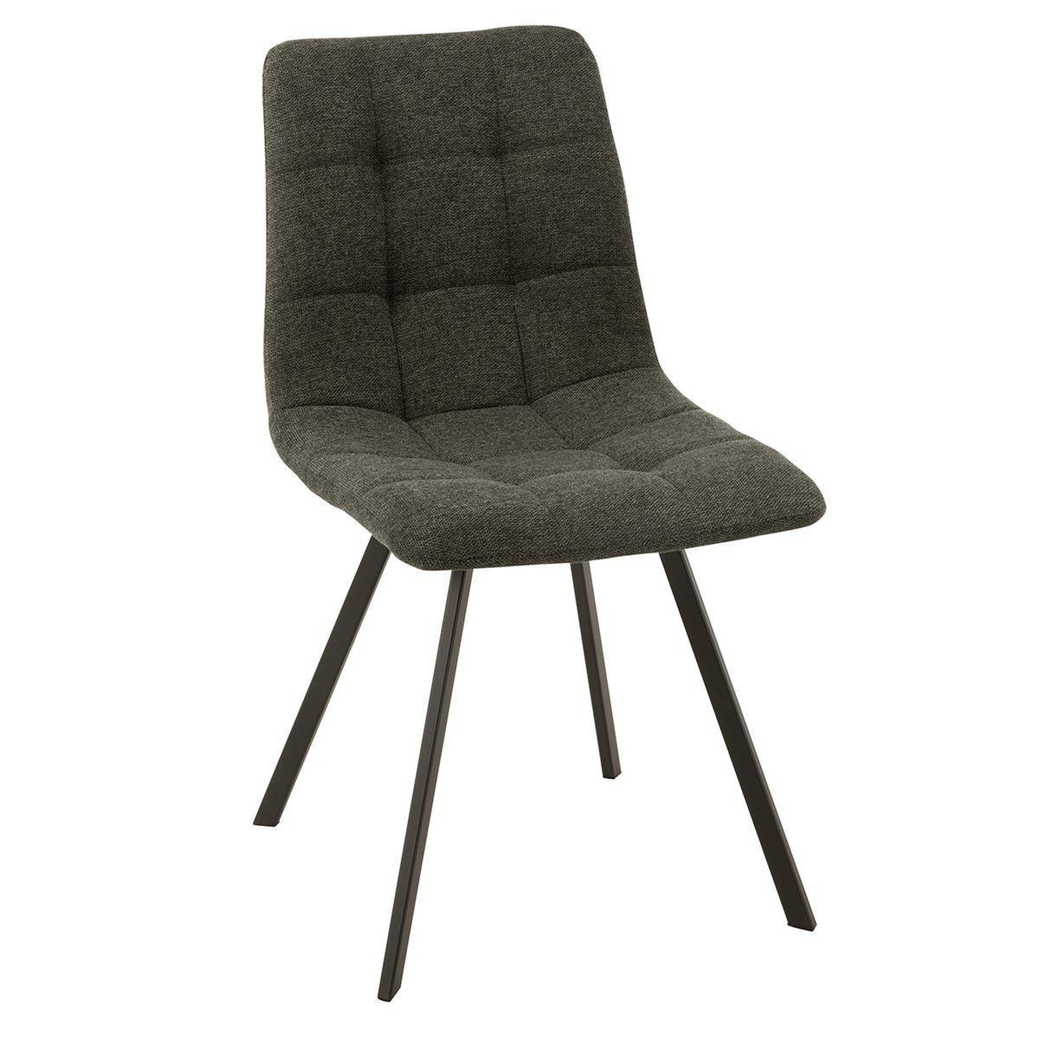 J-LINE Chaise design  babette  90cm gris foncé