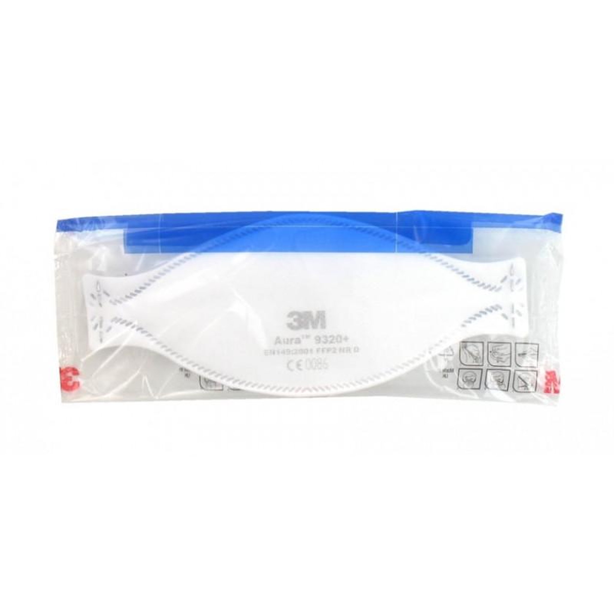 Voir la diapositive 4 : 3M Masque 3M Aura 9320 anti-poussières pliable FFP2 sans soupape x 10