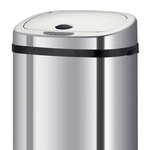 Kitchen move Couvercle de poubelle automatique COUVERCLE Argent Plastique 34cm