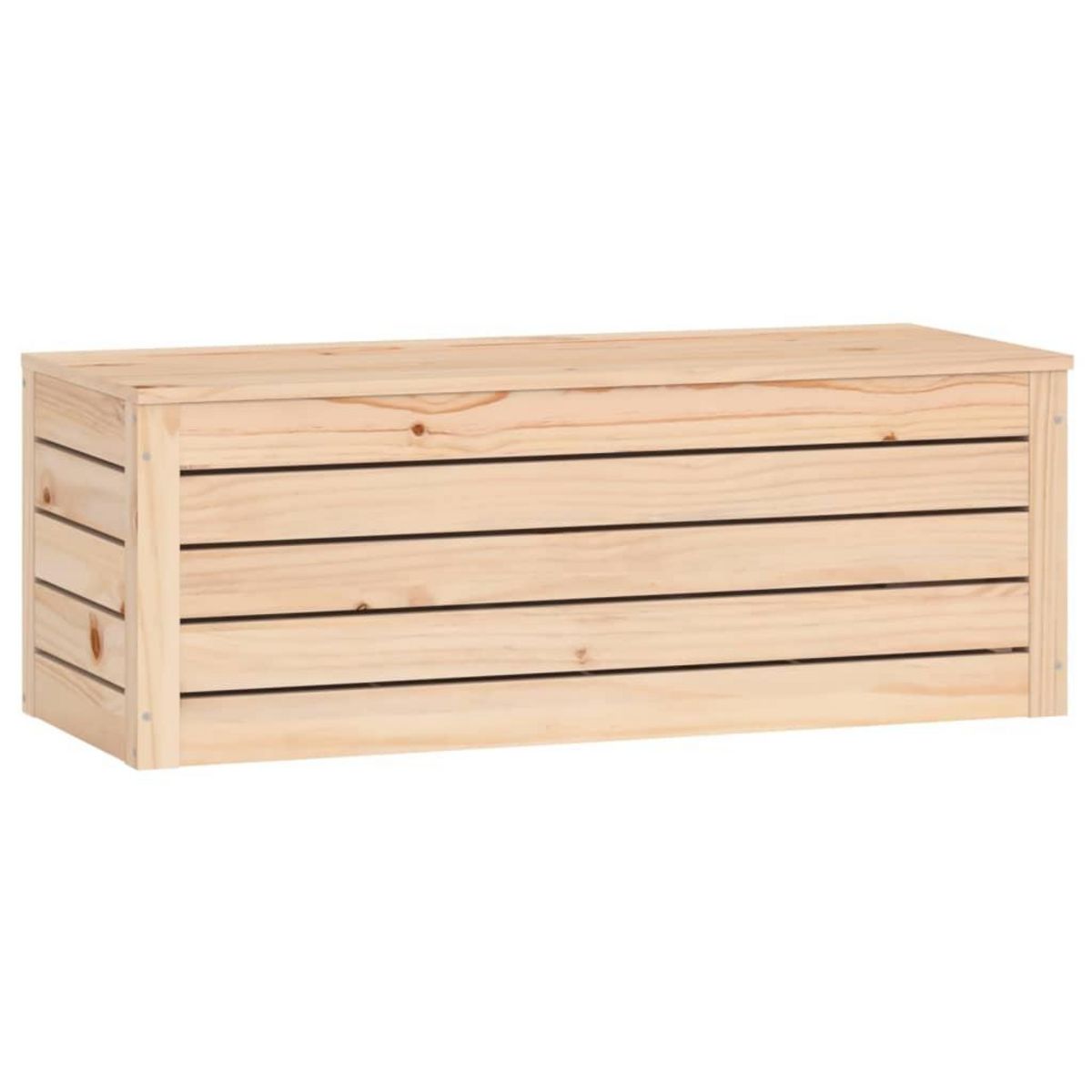 VIDAXL Boîte de rangement 89x36,5x33 cm Bois massif de pin