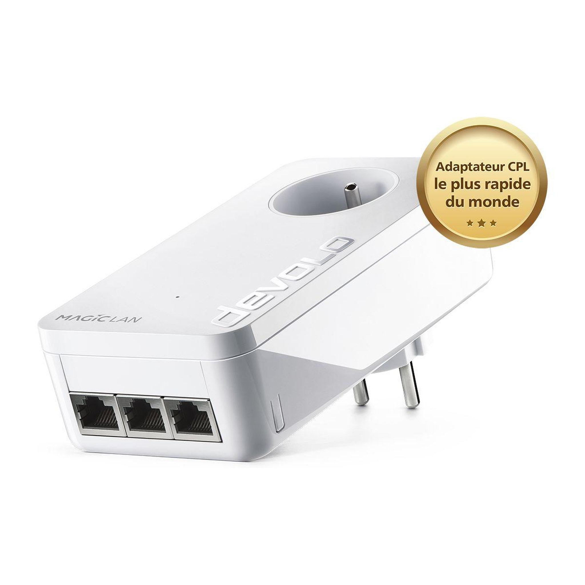 Voir la diapositive 3 : Devolo CPL Filaire Magic 2 LAN Triple 3RJ45 Starter kit