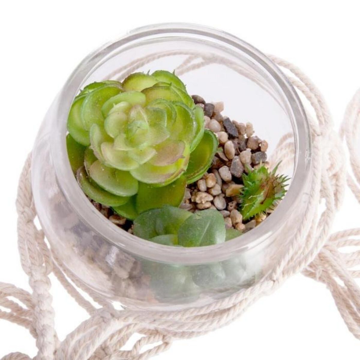 ATMOSPHERA Plante Artificielle à Suspendre  Verre  53cm Transparent