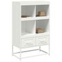 Voir la diapositive 4 : VIDAXL Buffet haut blanc 68x39x111,5 cm acier