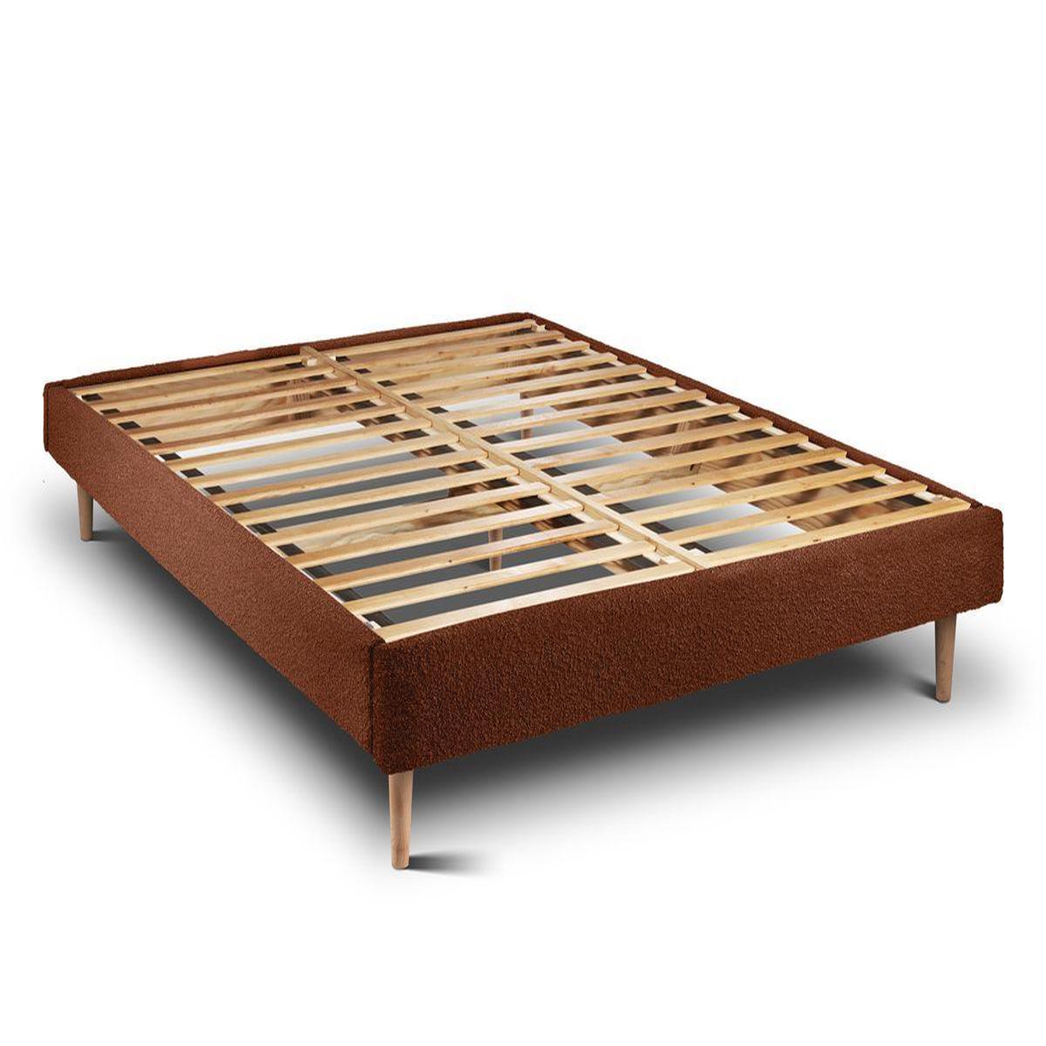 Voir la diapositive 4 : Sommeil de Plomb Lit avec tête de lit lignes bouclette et sommier kit- Hauteur totale : 29cm