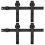 Voir la diapositive 2 : VIDAXL Kits de fixation pour porte coulissante 2 pcs 183 cm Acier Noir