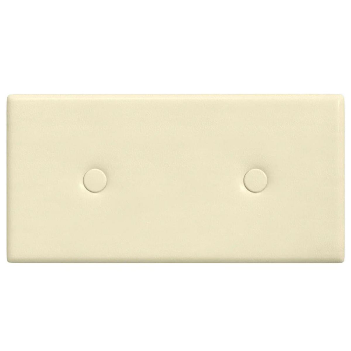 VIDAXL Panneaux muraux 12 pcs Creme 30x15 cm Similicuir 0,54 m^2