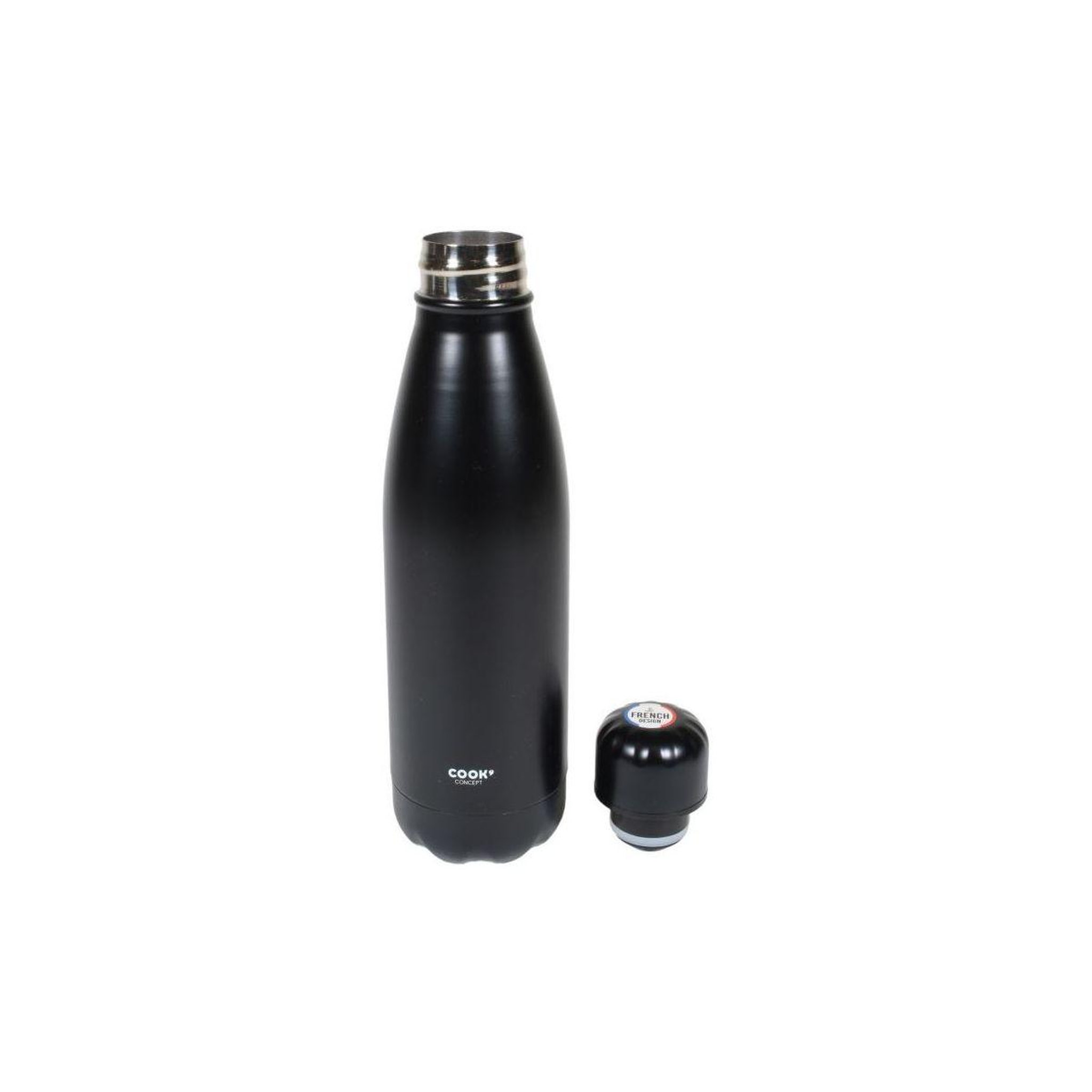 COOK CONCEPT Bouteille isotherme de transport noir 500 ml