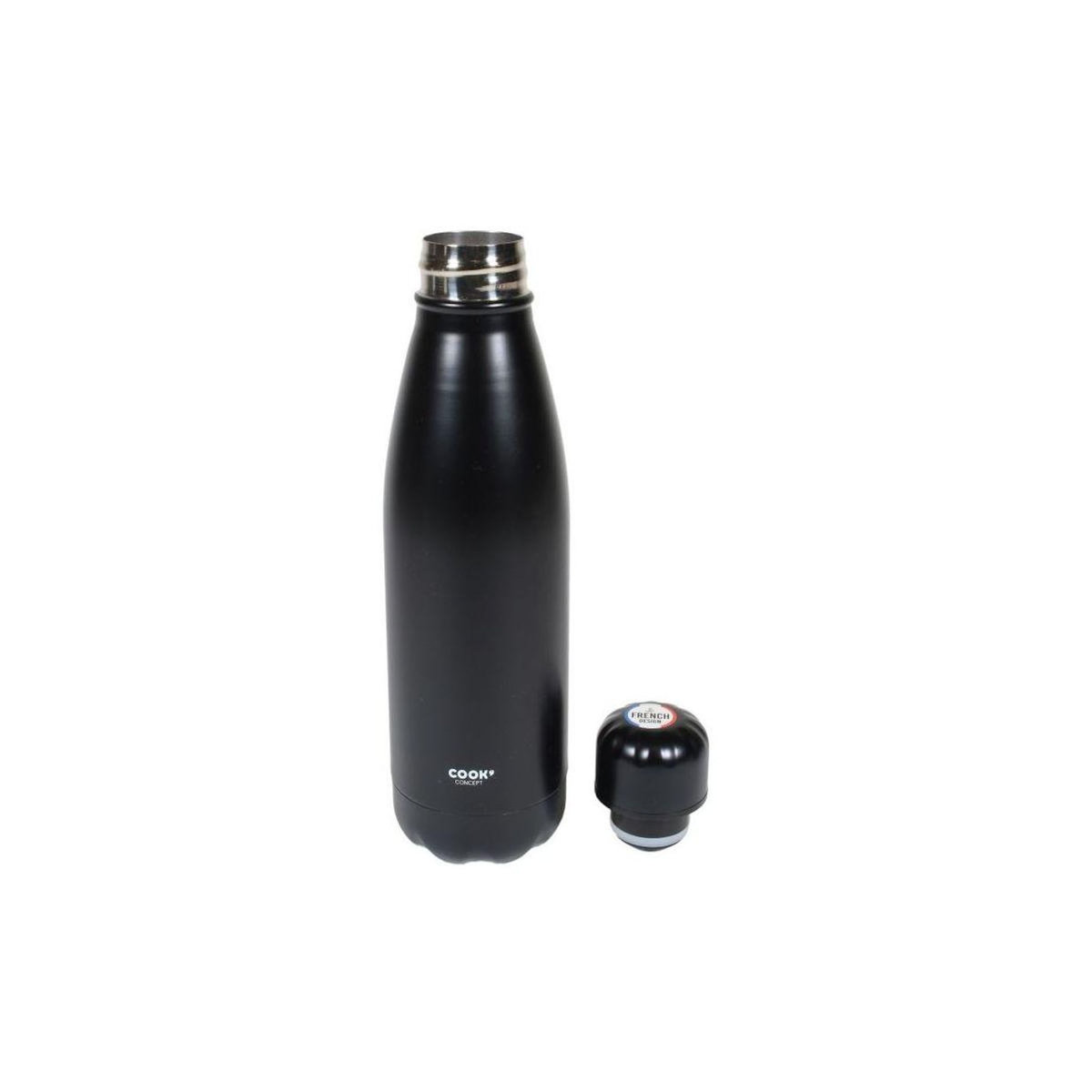 COOK CONCEPT Bouteille isotherme de transport noir 500 ml