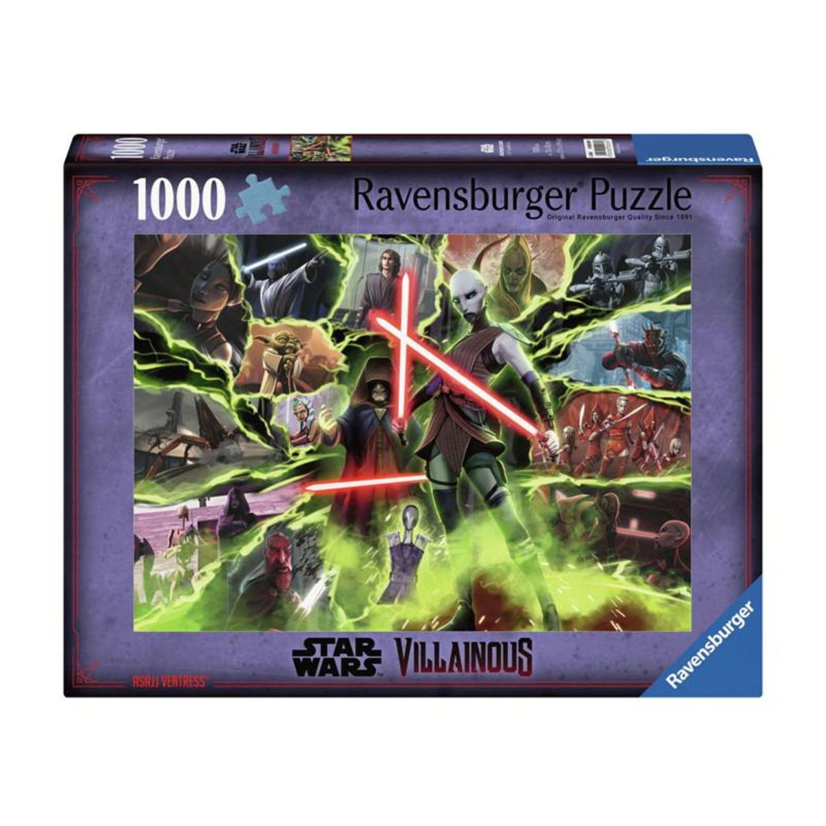 RAVENSBURGER Ravensburger - Jigsaw puzzle Star Wars Villainous Asajj Ventress, 1000 pcs. 120002697