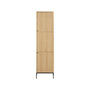 Voir la diapositive 3 : LISA DESIGN Marc – armoire dressing – avec étagères et penderie - effet bois et pieds métal