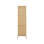 Voir la diapositive 3 : LISA DESIGN Marc – armoire dressing – avec étagères et penderie - effet bois et pieds métal