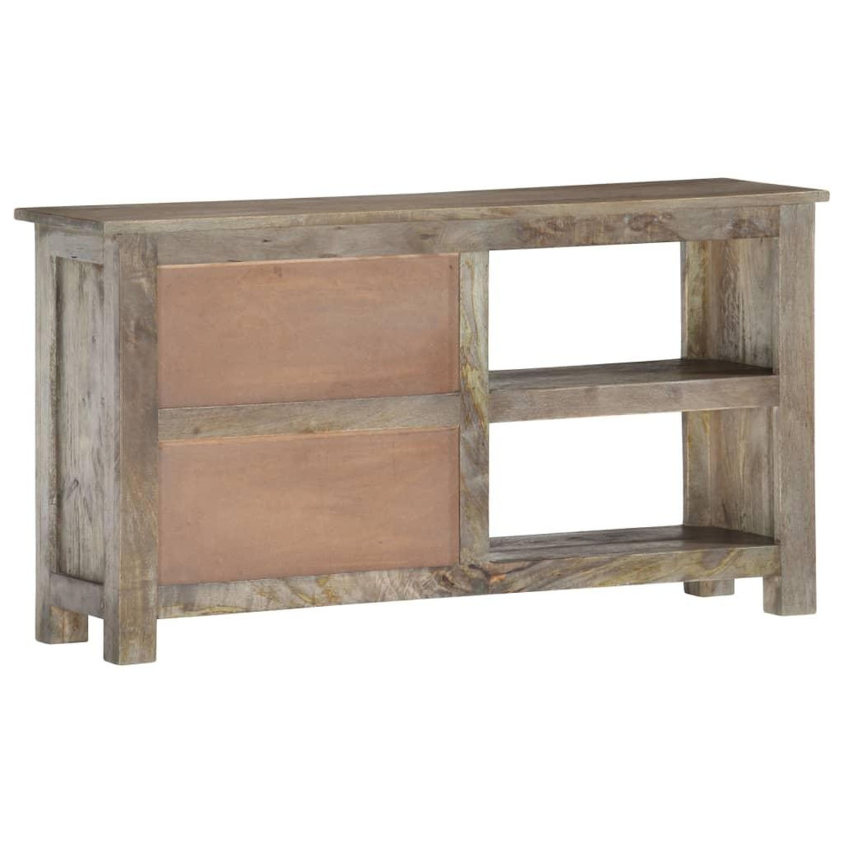 VIDAXL Meuble TV 100x30x55 cm Bois de manguier massif