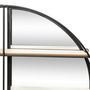 Voir la diapositive 3 : ATMOSPHERA Étagère en métal et fibres de bois avec miroir - Noir