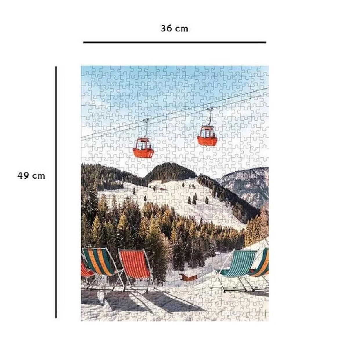 RAVENSBURGER Puzzle 500 pieces Les Alpes par Paul Fuentes