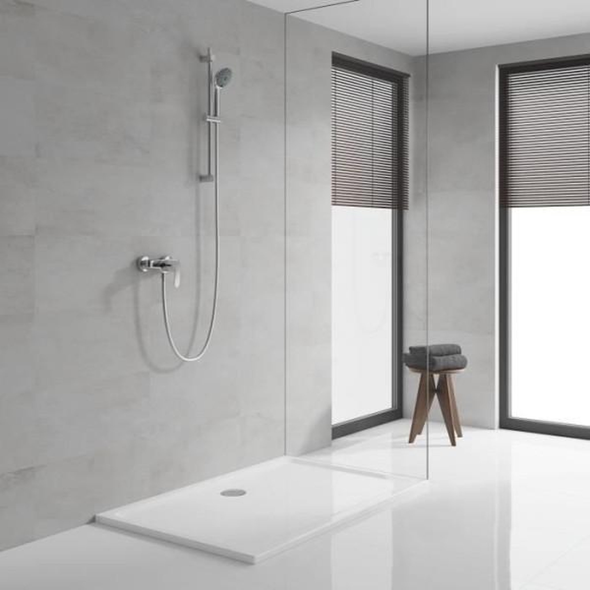 Voir la diapositive 3 : Grohe Ensemble de douche 3 jets - grohe - vitalio joy 110 massage - flexible lisse - systeme anti-torsion