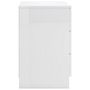 Voir la diapositive 5 : VIDAXL Table de chevet Blanc brillant 38x35x56 cm Bois d'ingenierie