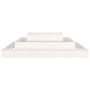 Voir la diapositive 5 : VIDAXL Jardiniere Blanc 110x110x27 cm Bois massif de pin