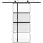 Voir la diapositive 2 : VIDAXL Porte coulissante avec kit de quincaillerie noir 90x205 cm