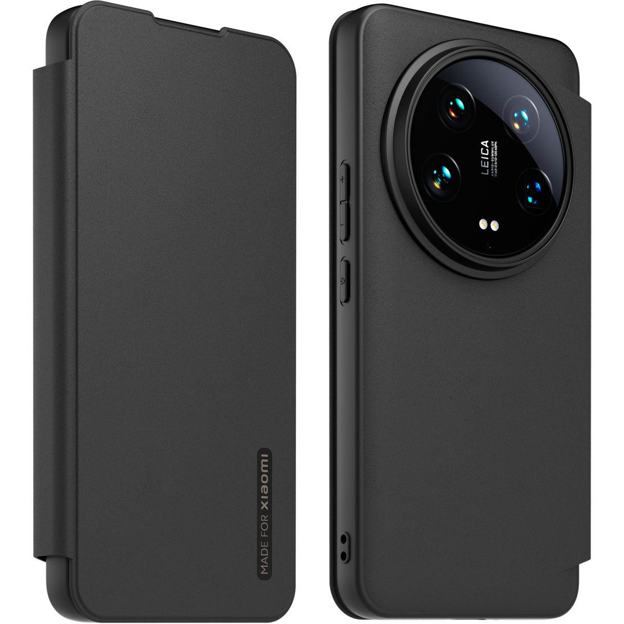 MADE FOR XIAOMI Etui xiaomi 14 ultra premium noir + dragonne