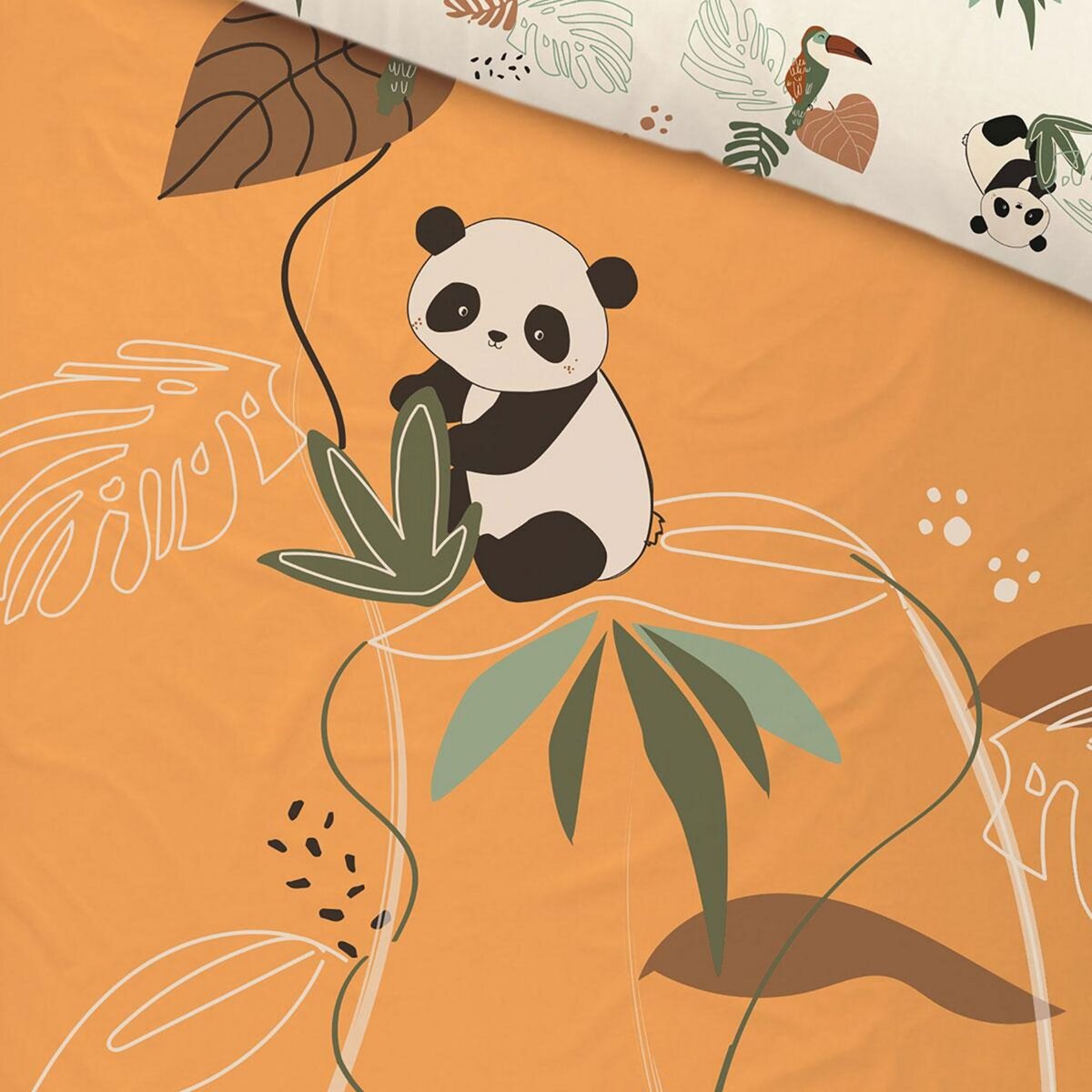 Petit Béguin Housse de couette enfant + taie d'oreiller Nael