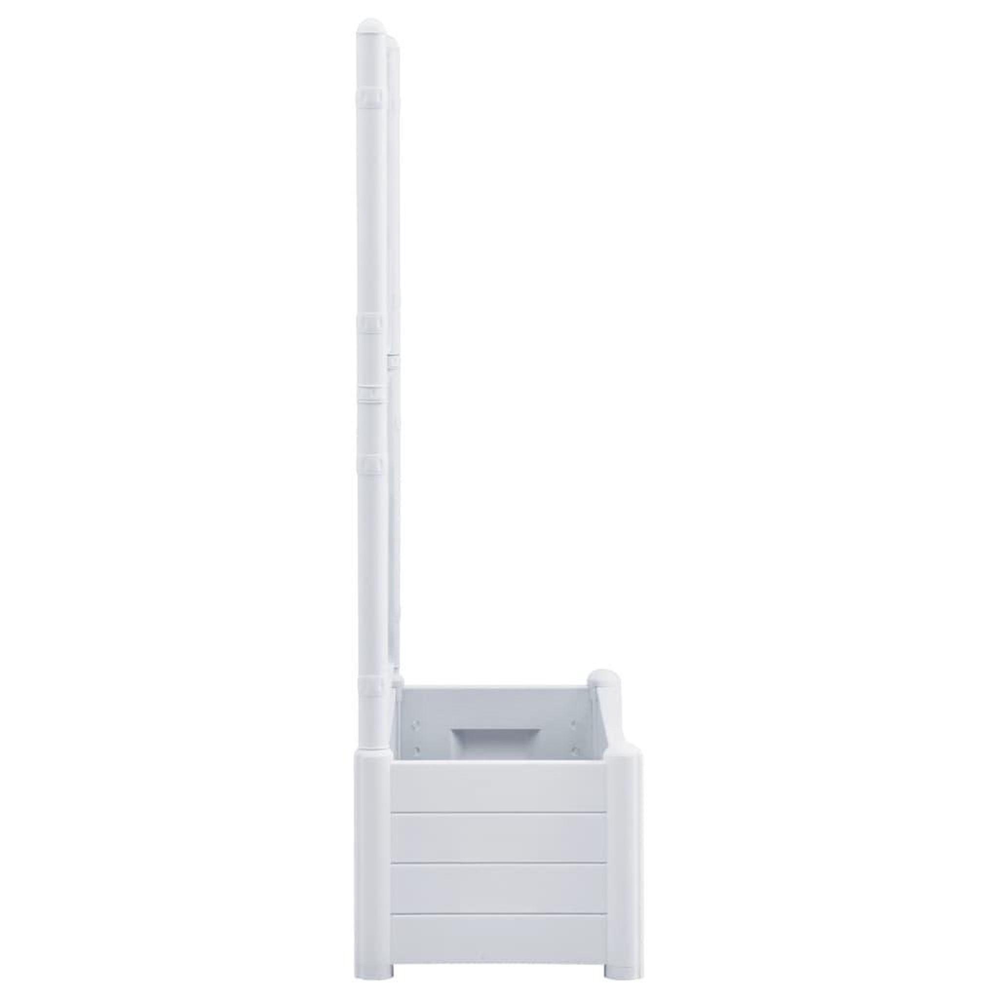Voir la diapositive 4 : VIDAXL Jardiniere avec treillis 100x43x142 cm PP Blanc