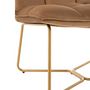 Voir la diapositive 5 : Paris Prix Fauteuil Lounge Design  Pierre  85cm Marron