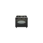 Airlux Piano de cuisson Airlux 90CM MIXTE NOIR RUSTIQUE CC902ETR3