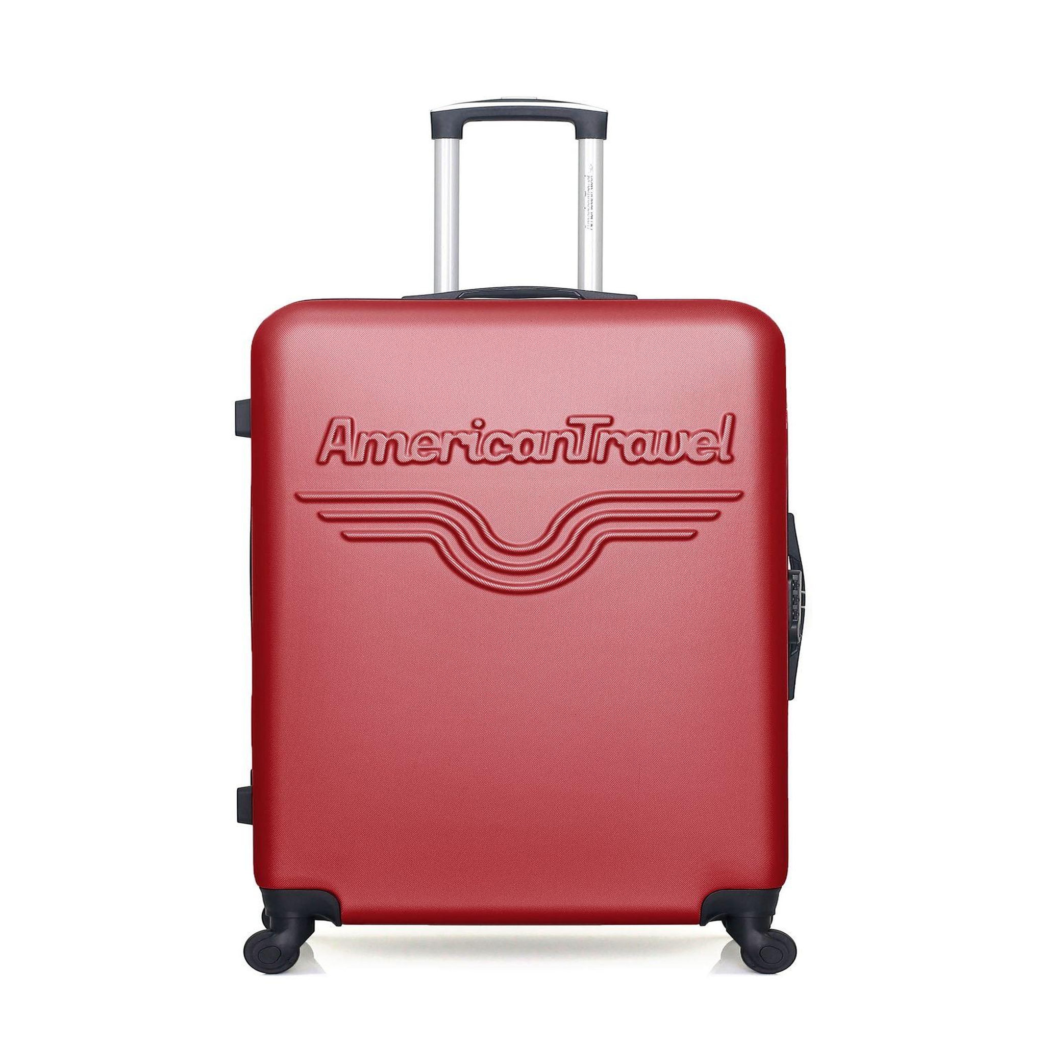 Voir la diapositive 2 : AMERICAN TRAVEL AMERICAN TRAVEL - Lot de 3 - Valises grand format, weekend et vanity CHELSEA