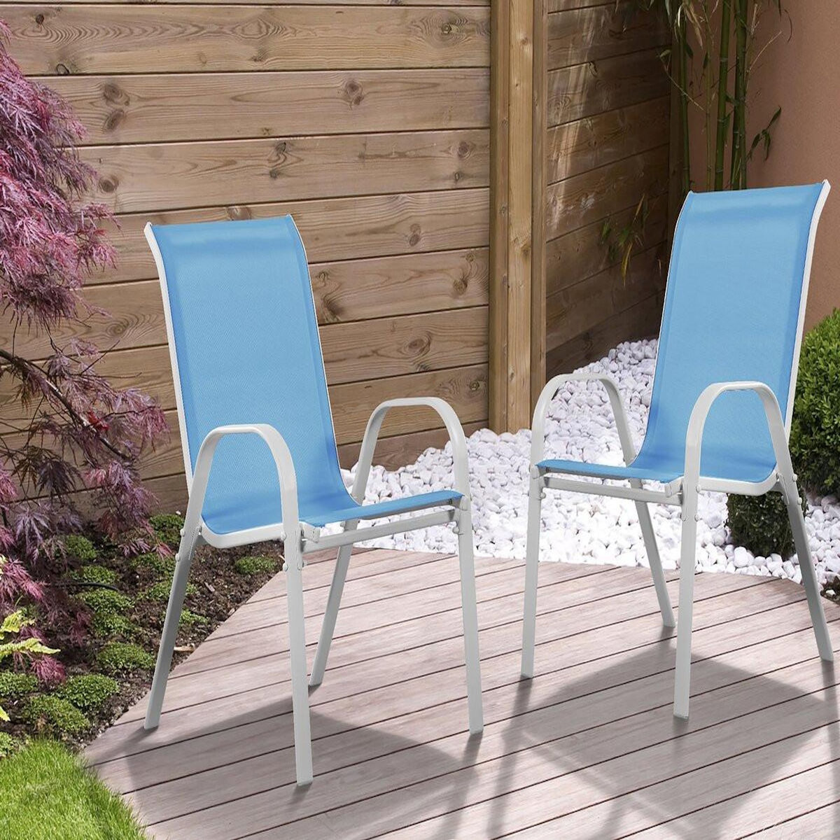 Habitat et Jardin Fauteuil jardin Textilène  Cordoba  - Phoenix - Bleu - Lot de 2