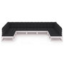Voir la diapositive 3 : VIDAXL Salon de jardin 9 pcs avec coussins Blanc Bois de pin massif