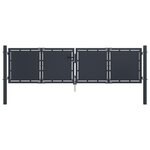 VIDAXL Portail de jardin Acier 300 x 100 cm Anthracite
