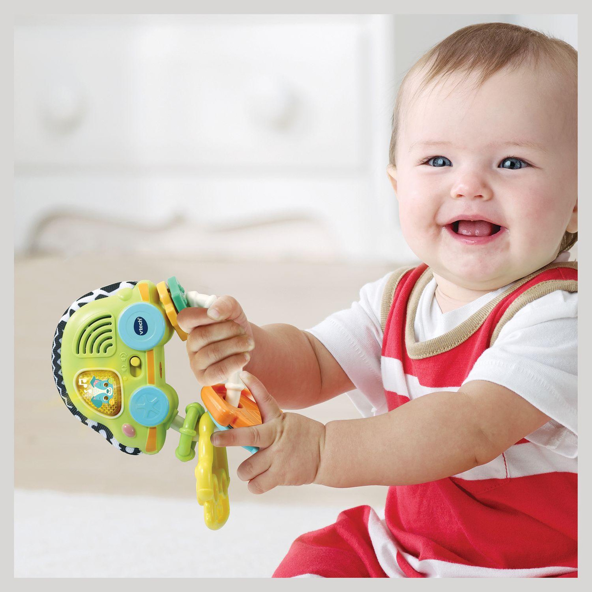 Voir la diapositive 5 : VTECH BABY Mon hochet sensoriel clés magiques (plastique à base de plantes)
