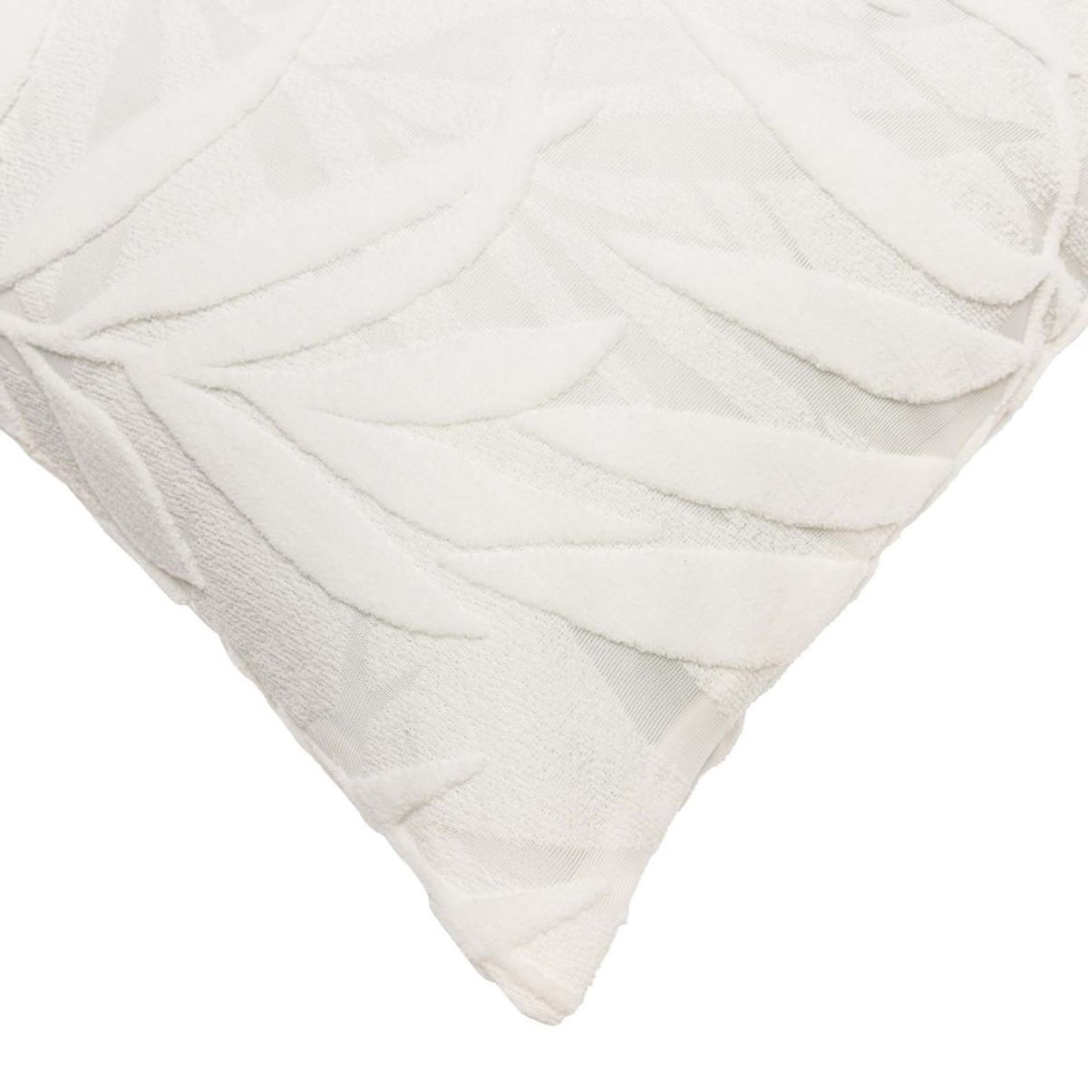 Paris Prix Coussin Déco en Velours  Galoe  45x45cm Blanc