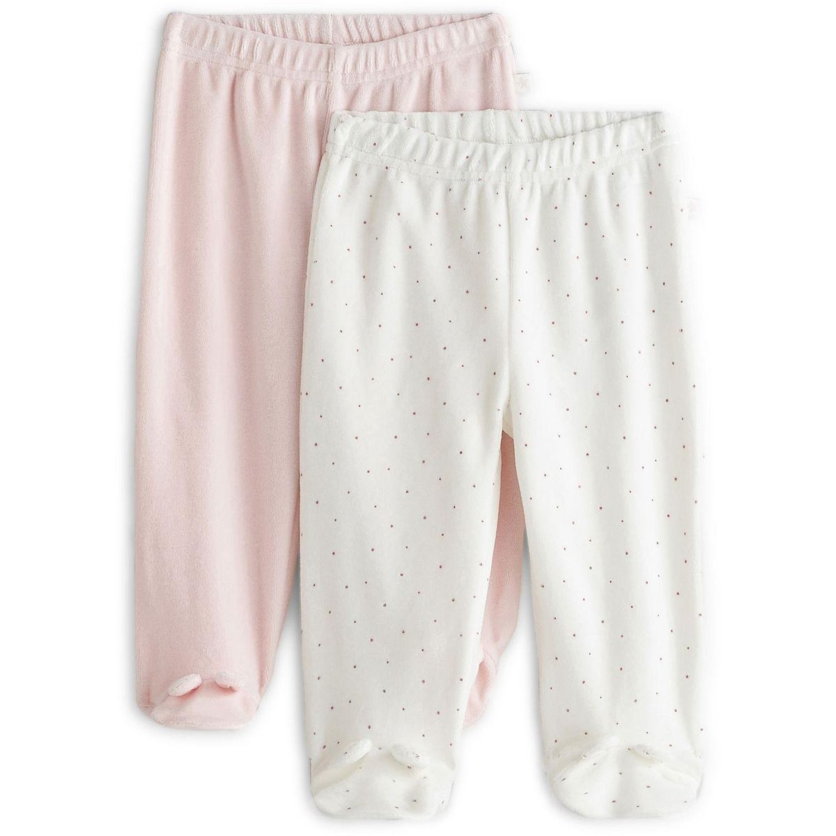 IN EXTENSO Lot de 2 pantalons de naissance bébé fille