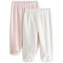 Voir la diapositive 1 : IN EXTENSO Lot de 2 pantalons de naissance bébé fille