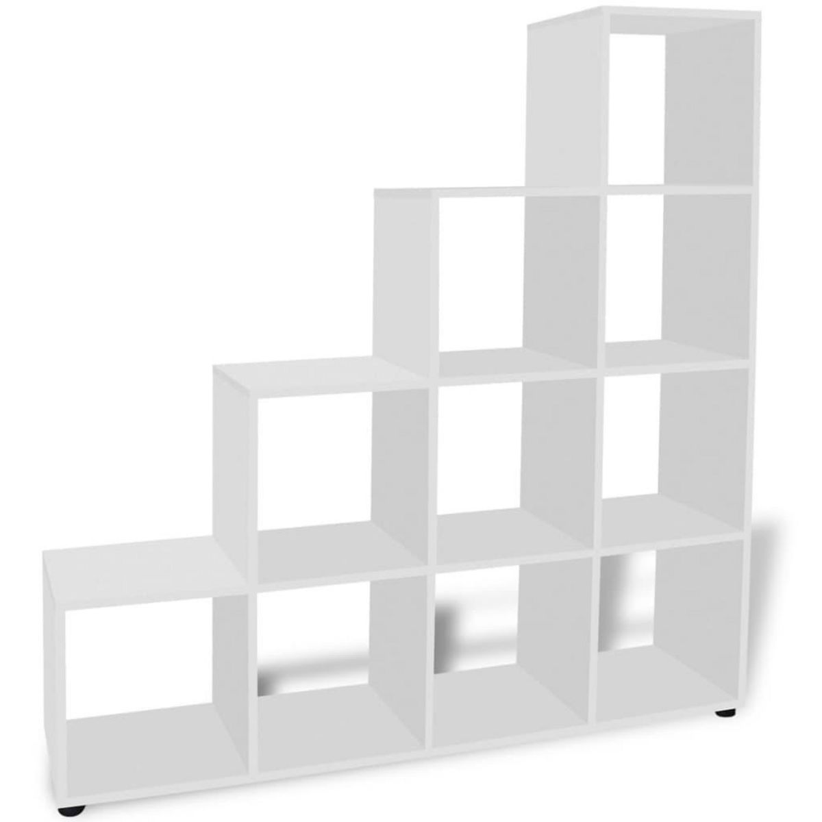 VIDAXL Bibliotheque/etagere 142 cm Blanc