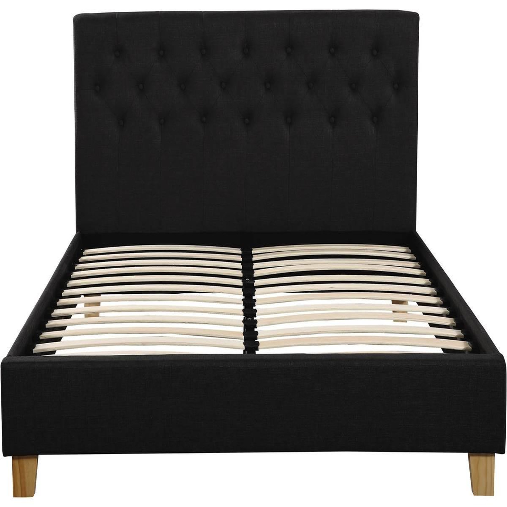 Voir la diapositive 3 : Habitat et Jardin Lit double  emmy  - 140 x 190 cm - gris