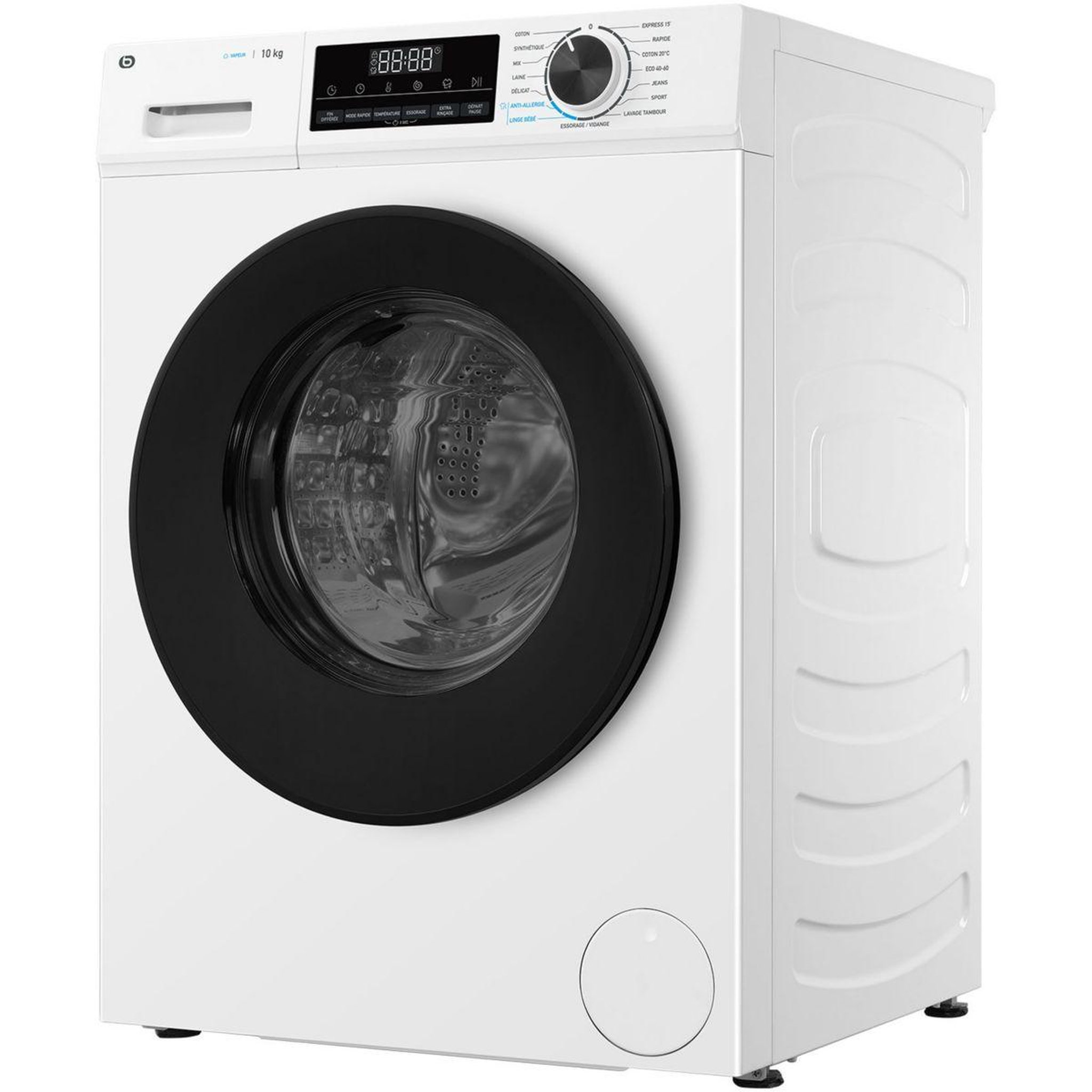 Voir la diapositive 4 : ESSENTIEL B Lave linge hublot ELF1014-6b - 10 kg - 1400 tr/min - Classe A - Moteur induction