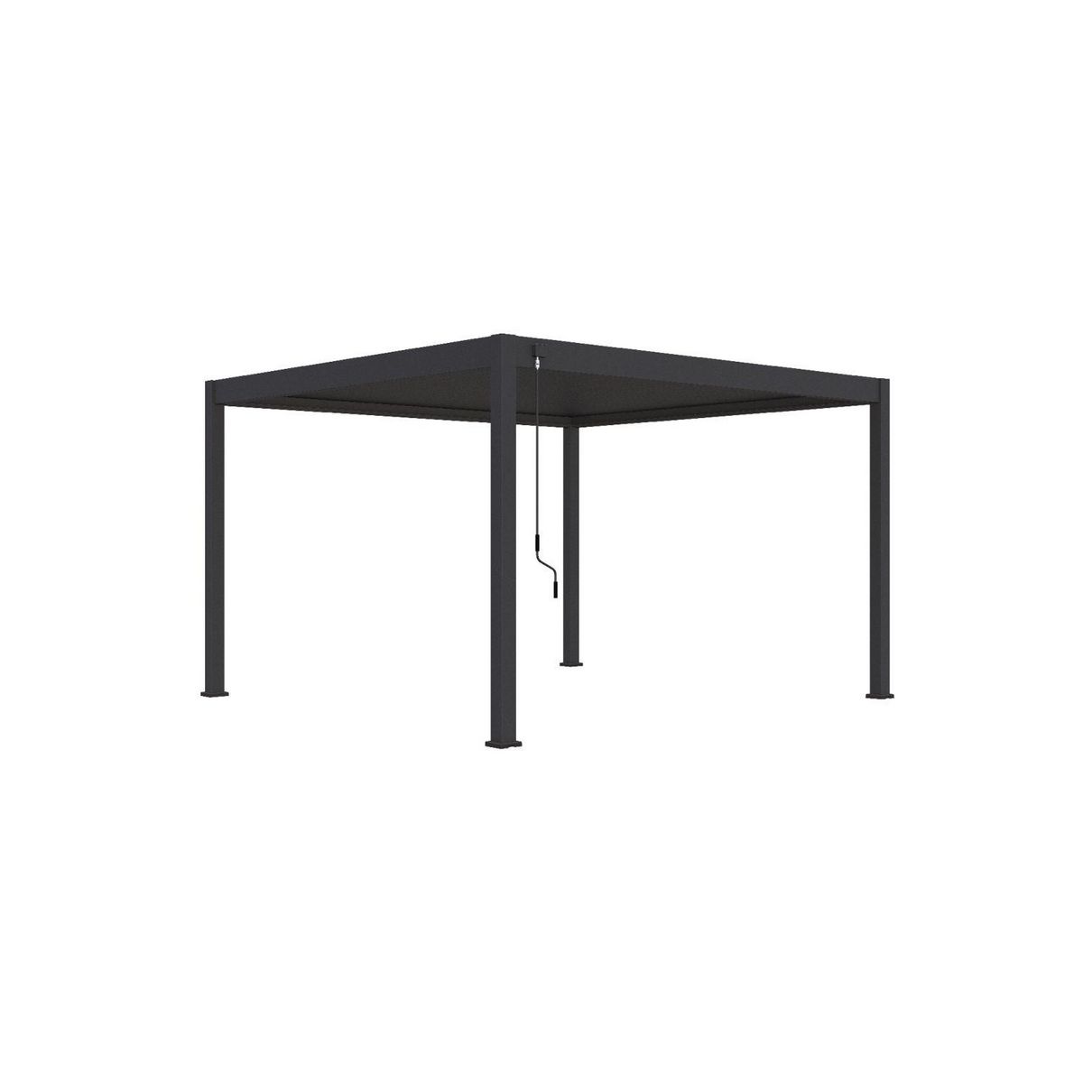 Pergola Bioclimatique autoportée 4x4 m - Aluminum Anthracite - 4x4m VS OmBREA®