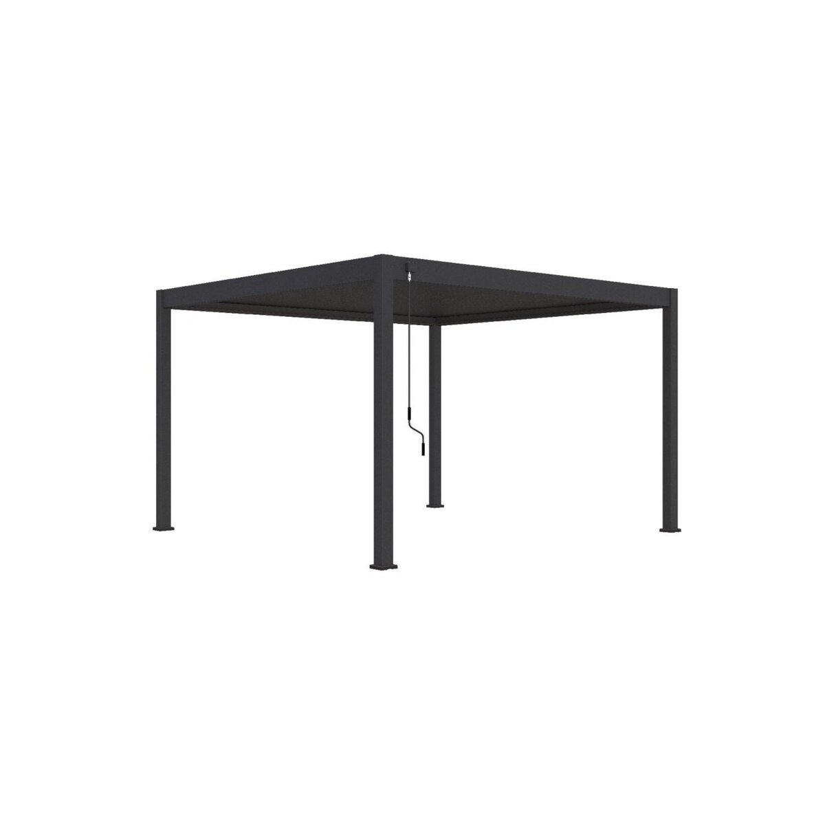 Pergola Bioclimatique autoportée 4x4 m - Aluminum Anthracite - 4x4m VS OmBREA®