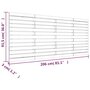 Voir la diapositive 6 : VIDAXL Tete de lit murale 206x3x91,5 cm Bois massif de pin