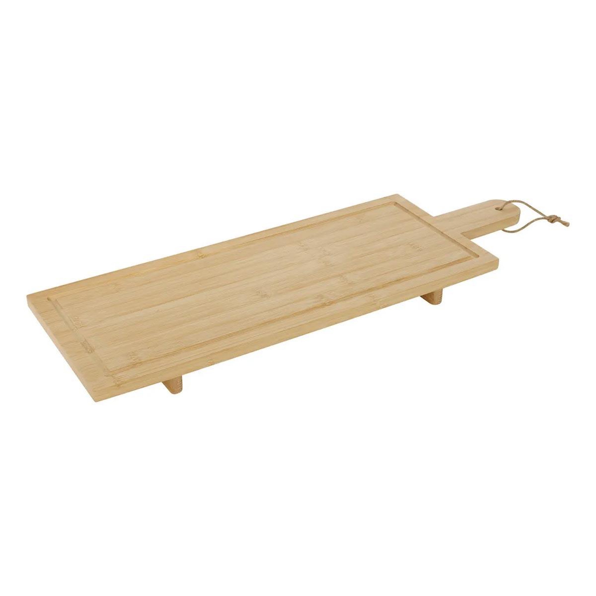 SECRET DE GOURMET Planche de présentation sur pied en bambou  rio  60cm naturel