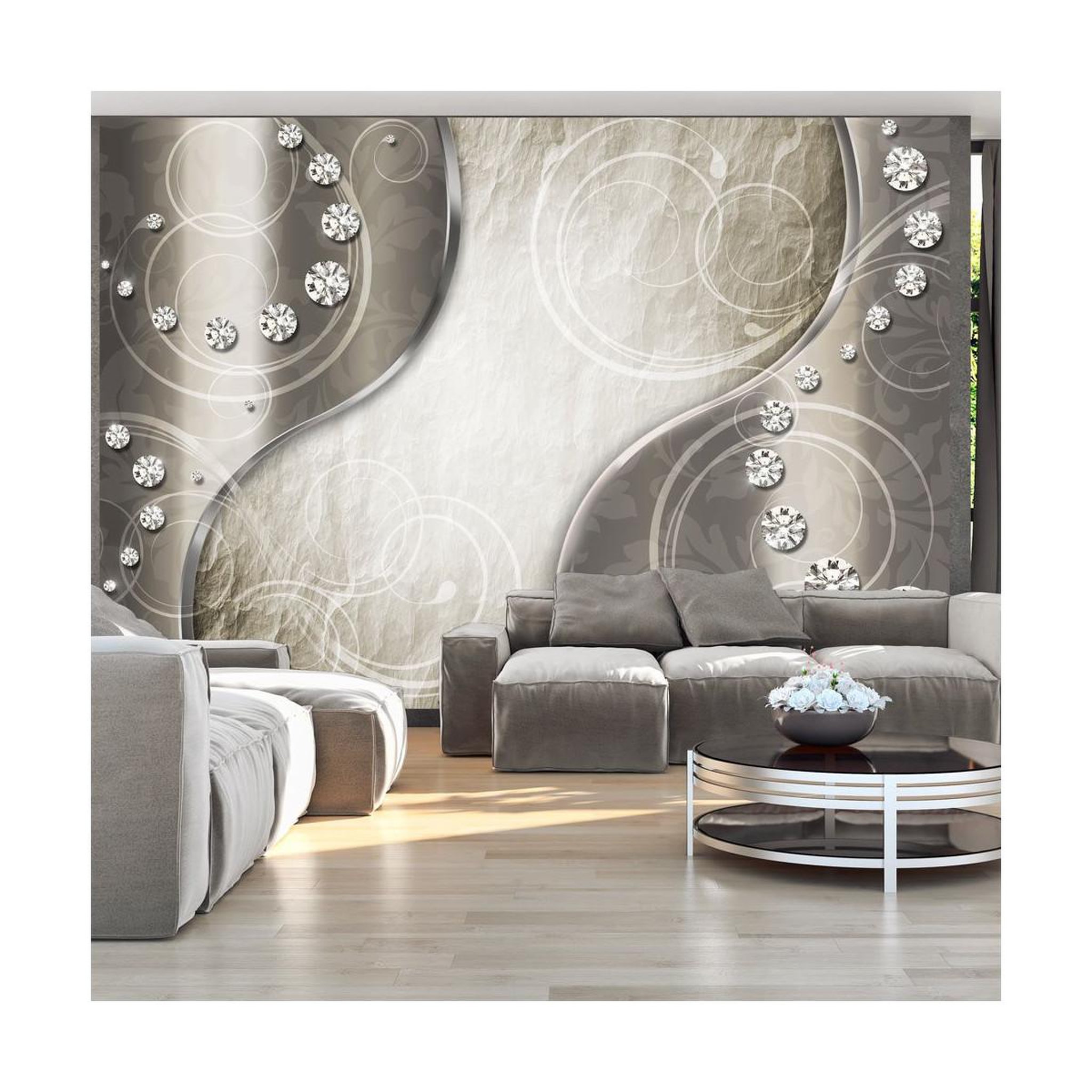 Paris Prix Papier peint  diamond route. Coloris disponibles : Multicolore