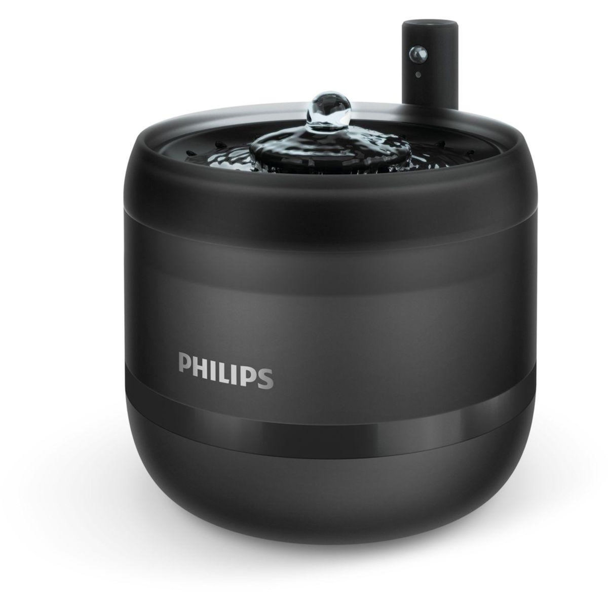 Philips Fontaine à eau silencieuse Série Pet PAW3210/02 automatique noire 2.2L