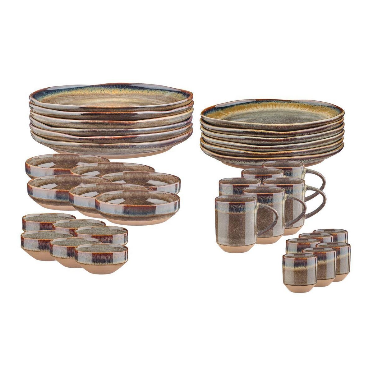 BJORN Service Complet GENESIS - 36 pièces - Basalte